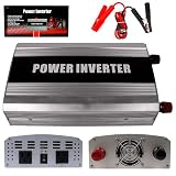 1000 Watt Dc Power Inverter To Ac - Two Ground Outlets