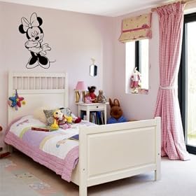 Wall Art Minnie Mouse vinyl decal 600mm high
