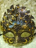 Wall Decor Venetian Queen Styled Mask - Bronze