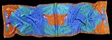 Silk Shawl Snake in Blue