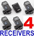 Wireless Flash Trigger CT-04 & 4 Receivers For Nikon SpeedLite, Canon SpeedLite, Olympus, Pentax, Sigma, Sunpak, Vivitar & Other Flashes