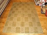 Handmade Tibetan Inca Wool and Silk Rug 6'x9'