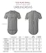 URBANCREWS Mens Hipster Hip Hop Basic Longline Crewneck T-shirt BLACK LARGE