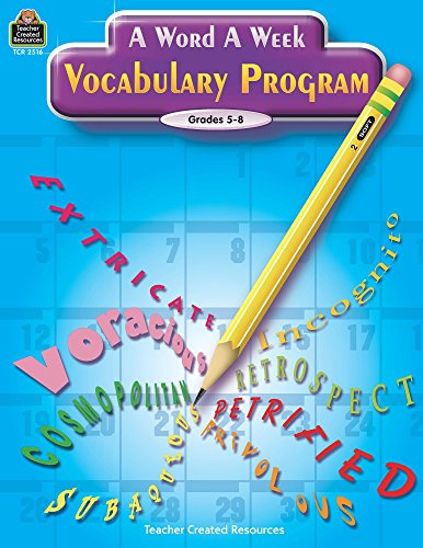 a word a week vocabulary program