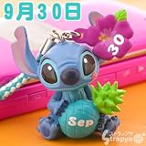 ディズニー365日誕生日＆記念日スティッチ根付(9月30日)