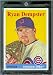 2007 Topps Heritage Baseball Card # 198 Ryan Dempster Chicago Cubs - Mint Condition - In Protective Display Case