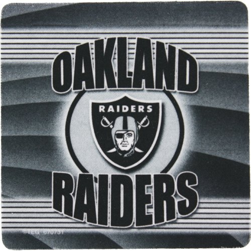 Oakland Raiders End Zone Four Piece Foam Coaster Set