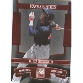 2010 Donruss Elite Extra Edition Baseball Card # 59 Niko Goodrum - Minnesota Twins (XRC - Rookie Card / Prospect) MLB Trading Card