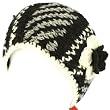Winter HandKnit Himalaya Headwrap Headband Lined Black