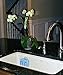 No-Suction-Cup Kitchen Sink Sponge Holder by StickerNizer, Mounted with Anti-microbial and Water-resistant Removable Adhesive Sticker, Solid 18/8 Stainless Steel (4 mm in Diameter)