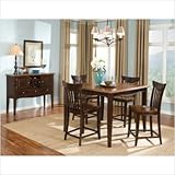 Normandy Counter Height Table in Cherry/Black