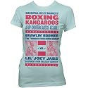 Boxing Kangaroos Ladies Fine Jersey T-Shirt