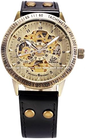 ALPS Men's Classic Luxury Skeleton Self-Winding Automatic Mechanical Watch