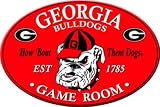 Georgia Bulldogs UGA Wooden Pub Style Bar Sign