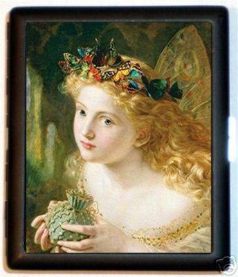 Angel Butterfly Wreath hair GOTHIC Cigarette or ID Case