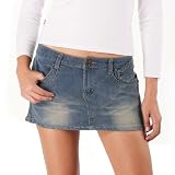 Jessie G. Women's Distressed Denim Mini Skirt