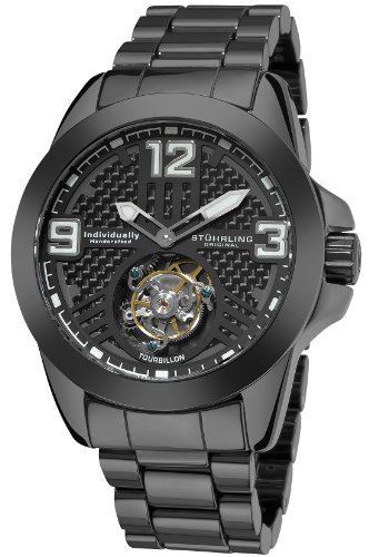 Stuhrling Original Mens 15333OB1 Phantom Tourbillon Mechanical Black Watch Stuhrling Original Mens 15333OB1 Phantom Tourbillon Mechanical Black Watch