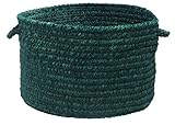 UPC 884381360324 product image for Simple Chenille Utility Basket, 18 by 12-Inch, Dark Green | upcitemdb.com