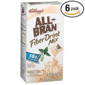 All-Bran Fiber Drink Mix, Iced Tea, 8-Count Packets (Pack of 6)