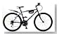 DOPPELGANGER クロスバイク 21段変速 26インチ折畳自転車(ブラック)