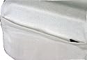 Quality Bamboo Sports Gym Towel with Pocket and Zipper - White
