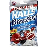 Halls Fruit Breezers Sugar Free with Cool Berry 20 Drops