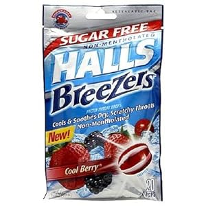 Amazon.com: Halls Breezers Lozenges Sugar Free Cool Berry - 7 mg 20 ea