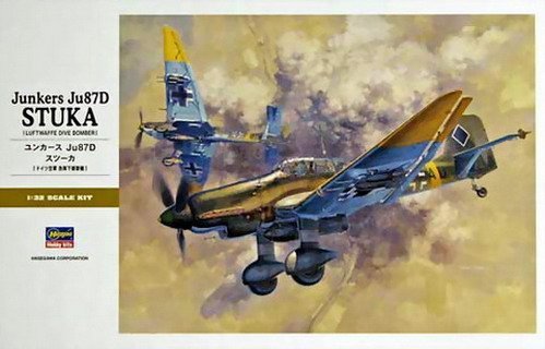 Hasegawa 1/32 Junkers Ju87D Stuka w/NEW SC1000 Bomb Model Kit