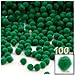 The Crafts Outlet 100-Piece Multi Purpose Pom Poms, Acrylic, 7mm/0.28-inch, Round, Neon Pink