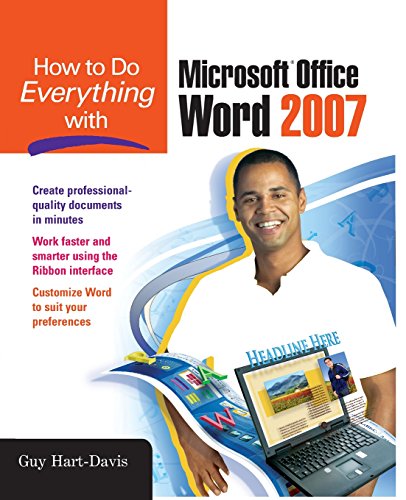 how to do everything with microsoft office word 2007