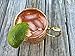 Premium Moscow Mule Copper Mug By Sirqit® - Pure 100% Solid Unlined 16 oz Hammered Cup with Thumb Rest - Unique Perfect Drinkware For Any Chilled Beverage - Cocktail Recipes Included