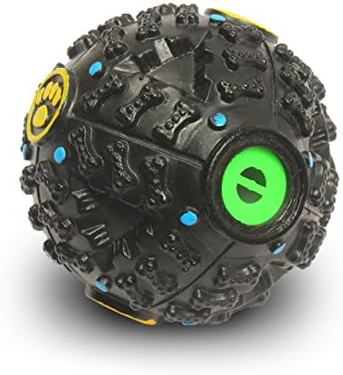 WoofWoofRuff Pet Squeak Toys / Hard Treat Balls. Funny Noise Will Intrigue Your Dog (And Amuse You) Toy Dispenses Treats With Play.