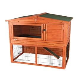 Trixie Natura Small Animal Hutch with Outdoor Run, 123 � 96 � 76 cm, Brown