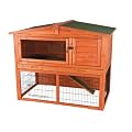 Trixie 62321 Natura Kaninchenstall mit Freigehege 123 � 96 � 76 cm, braun