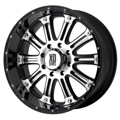 17x9 KMC XD Hoss (Gloss Black w/ Machined Face) Wheels/Rims 6x139.7 (XD79579068818)