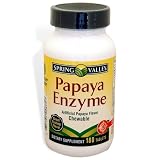 Spring Valley - Papaya Enzyme, 180 Chewable Tablets
