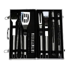 ChefmasterTM 22pc Stainless Steel Barbeque Set by Chefmaster