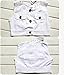 Cute Baby Girl Kids Outfit Clothes Clothing Solid Coat + Denim A-line Dress 2 Pcs Set