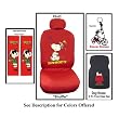 Snoopy Dancing Plus Package 22 - Red Accessories Seat Covers