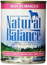 Natural Balance Ultra Premium Beef Canned Dog Formula, Case of 12 Cans/13 Oz
