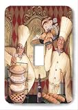 Bakery Chefs Decorative Steel Switchplate Cover