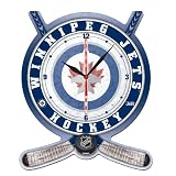 NHL Winnipeg Jets High Definition Clock - Hockey Stick and Puck