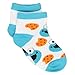 Sesame Street Infant Toddler 6 pk Ankle Socks (2-4 (Shoe: 4-7))