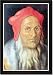 Framed Art Poster 20x30, Portrait of a bearded man with red cap
