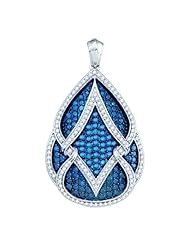 3.00CT BLUE DIAMOND FASHION PENDANT