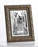 Review Studio Silversmiths  / 5X7 ANTIQUE GOLD LEAF PHOTO FRAME