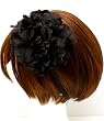 Gothic Rock Punk Black Lace Large Flower Headband