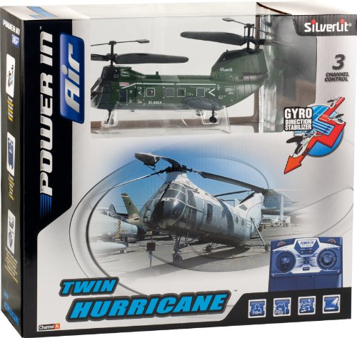 Imagen 7 de Silverlit 85988 - Helicóptero con giroscopio teledirigido Hurricane (3 canales), varios colores [importado de Alemania]