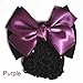 Satin Lady Bow Hair Bun Net Snood Crochet Net Bun Hair Cover Women Hair Accessories