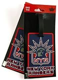 NHL New York Rangers Two Pack Soft Laser Bag Tag